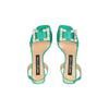 Sergio Rossi Bicolor Silk Stiletto Heel Sandals Sergio Rossi