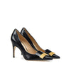Sergio Rossi Black Calfskin High Heel Pumps Sergio Rossi