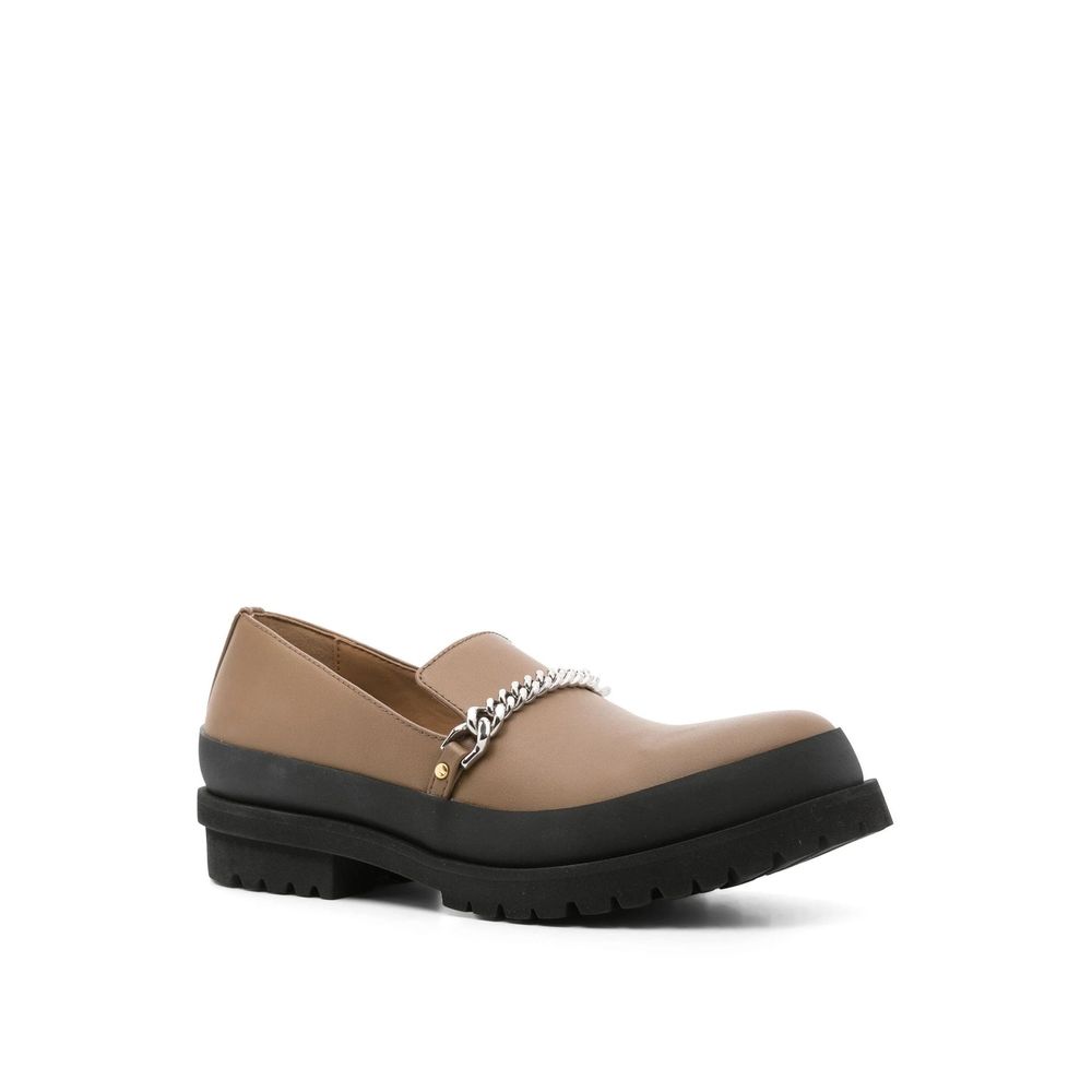 Stella McCartney Brown Vegan Leather Slip-On Loafers Stella McCartney