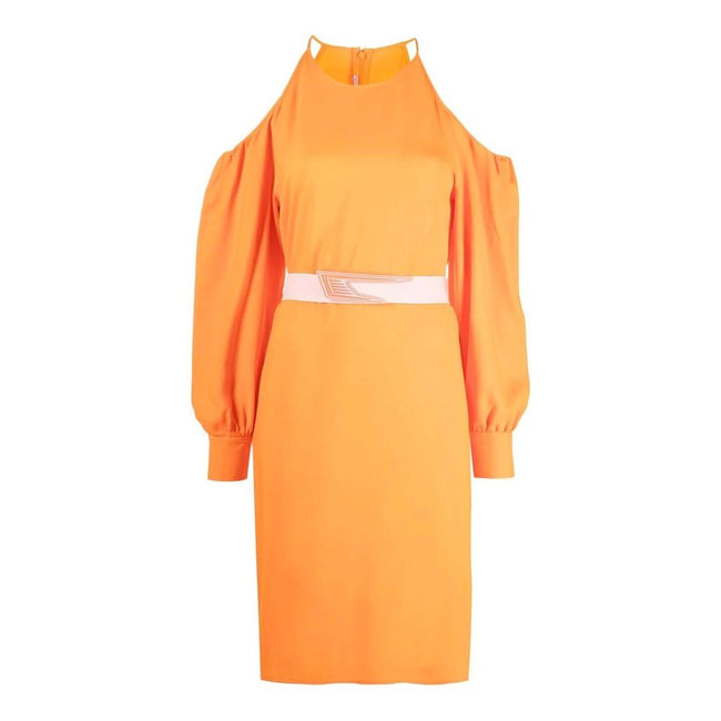 Stella McCartney Orange Viscose Casual Dress Stella McCartney