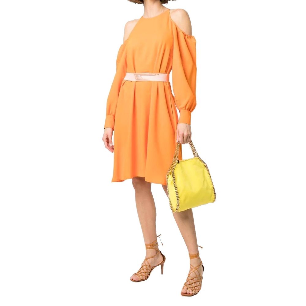 Stella McCartney Orange Viscose Casual Dress Stella McCartney