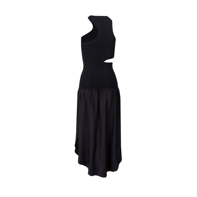 Stella McCartney Black Silk Casual Dress Stella McCartney