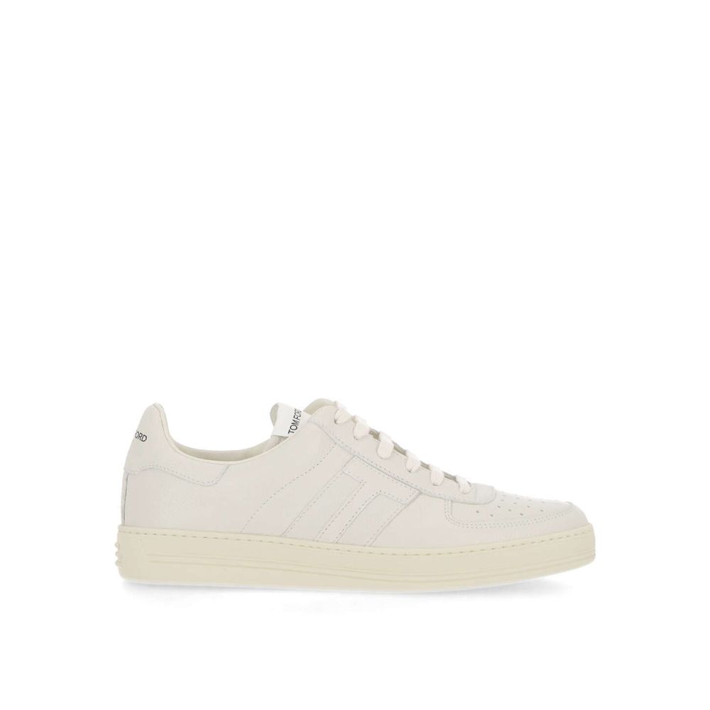 Tom Ford White Calfskin Sneakers Tom Ford