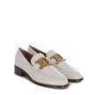 Tod's White Calfskin Slip-On Loafers Tod's