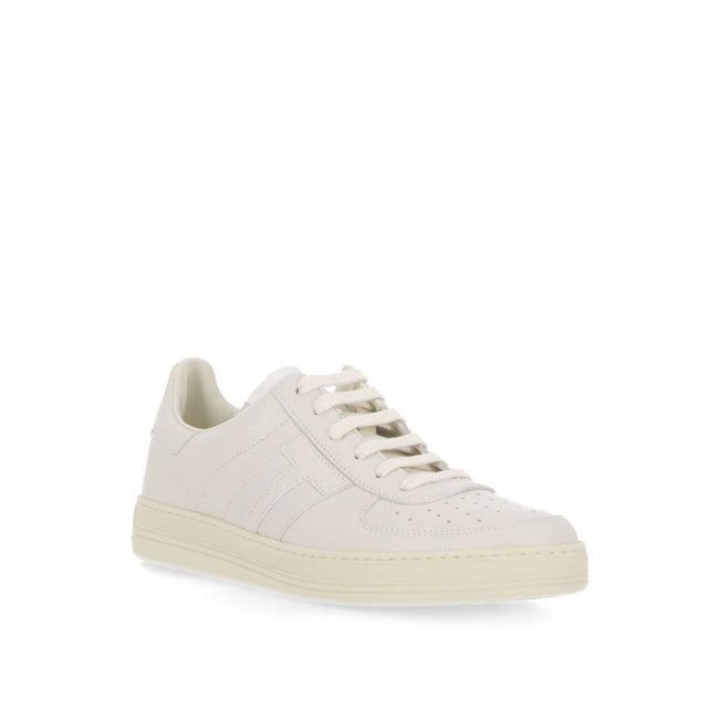 Tom Ford White Calfskin Sneakers Tom Ford