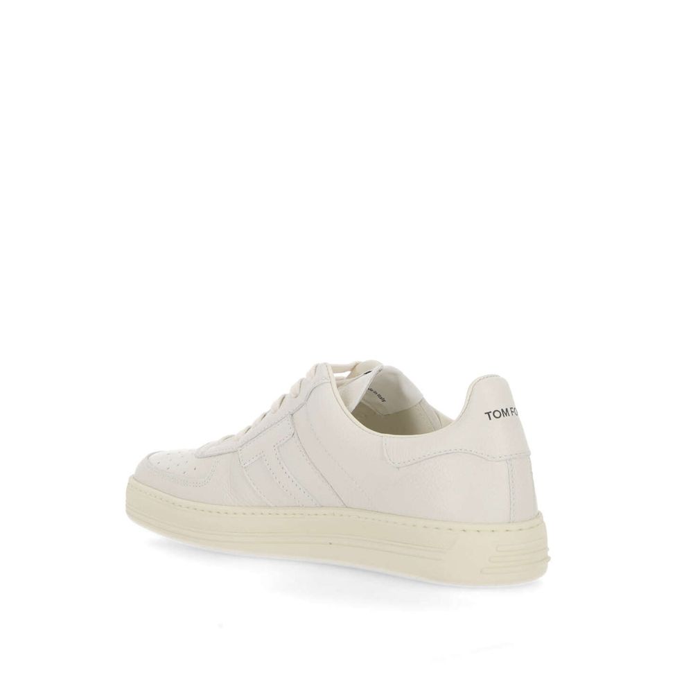 Tom Ford White Calfskin Sneakers Tom Ford