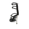 Versace Black Calfskin Stiletto Heel Sandals Versace