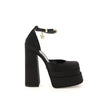 Versace Black Silk Platform Pumps Versace