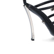 Versace Black Calfskin Stiletto Heel Sandals Versace