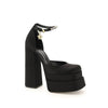 Versace Black Silk Platform Pumps Versace