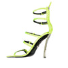 Versace Bicolor Silk Stiletto Heel Sandals Versace