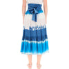 Alberta Ferretti Blue Cotton Midi Skirt Alberta Ferretti