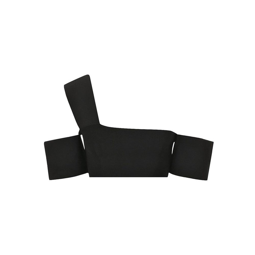 Alexander McQueen Black Elastane Tank Tops Alexander McQueen