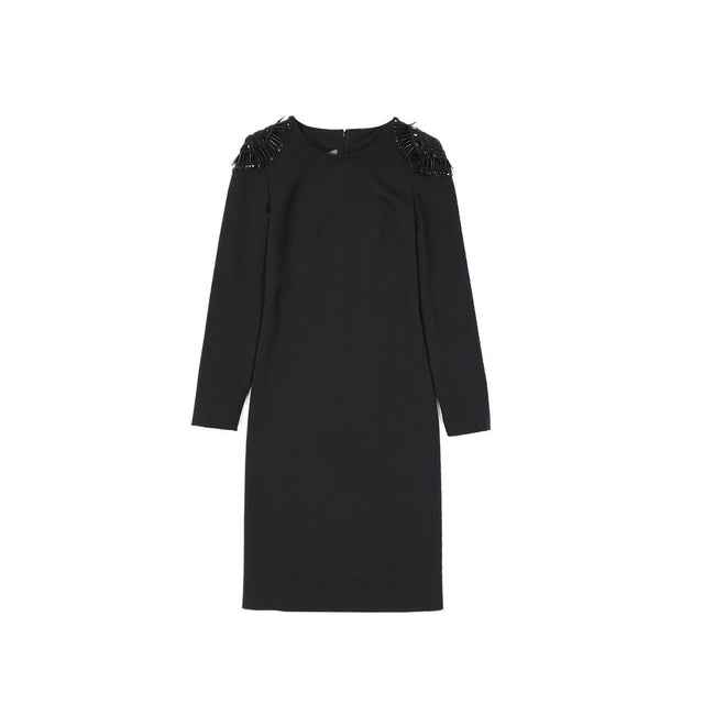Alberta Ferretti Black Elastane Casual Dress Alberta Ferretti