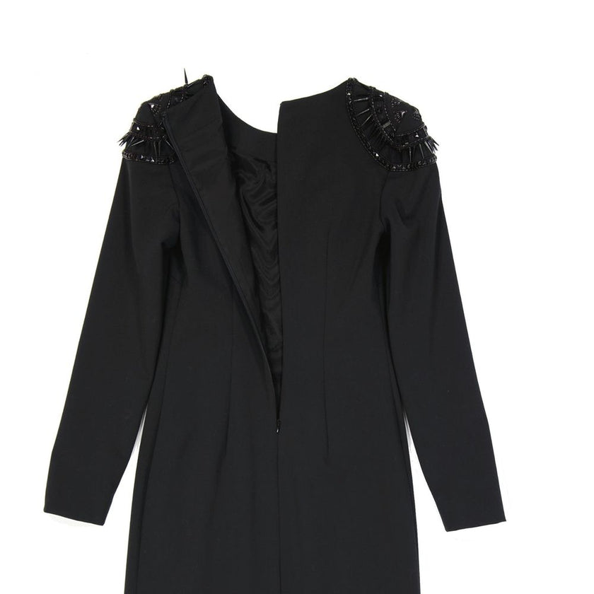 Alberta Ferretti Black Elastane Casual Dress Alberta Ferretti