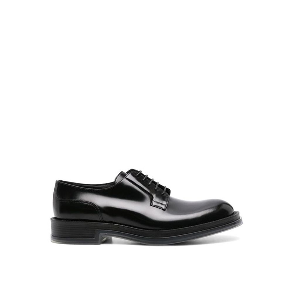 Alexander McQueen Black Calfskin Oxfords And Derbies Alexander McQueen
