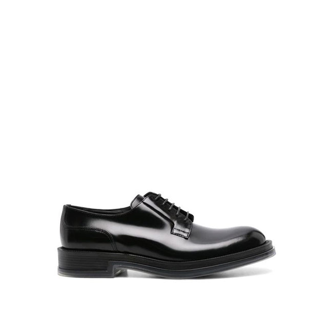 Alexander McQueen Black Calfskin Oxfords And Derbies Alexander McQueen