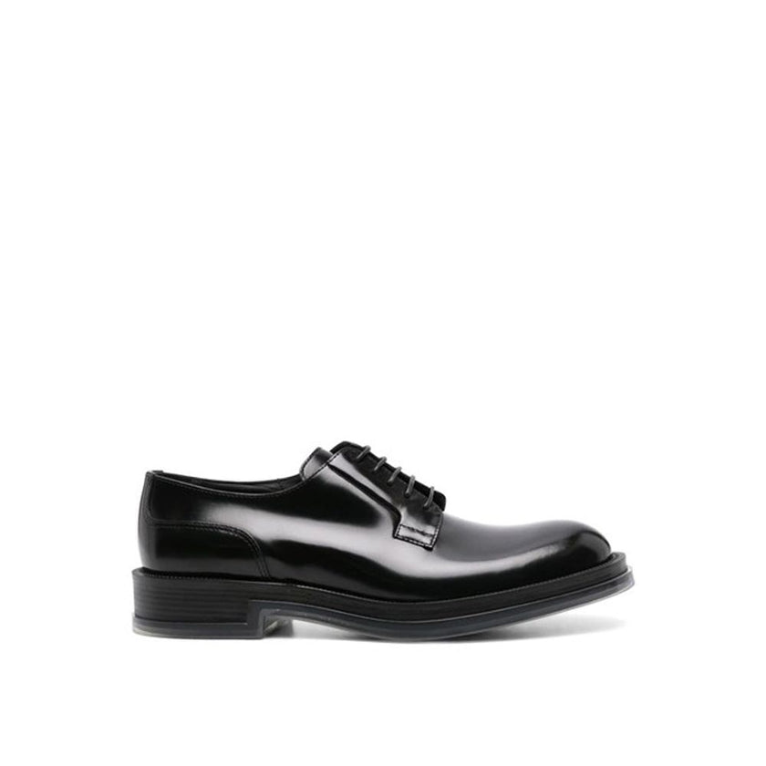 Alexander McQueen Black Calfskin Oxfords And Derbies Alexander McQueen