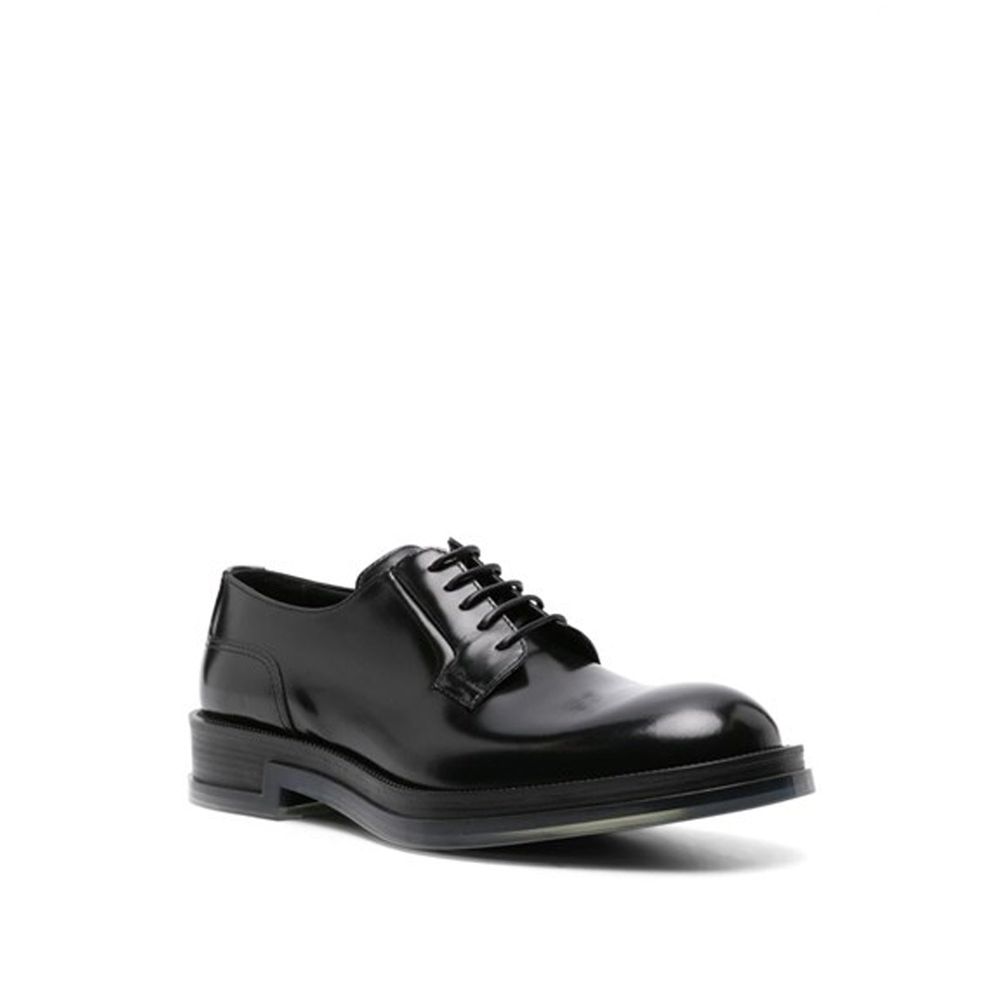 Alexander McQueen Black Calfskin Oxfords And Derbies Alexander McQueen