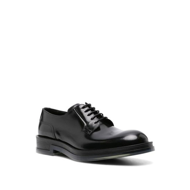 Alexander McQueen Black Calfskin Oxfords And Derbies Alexander McQueen