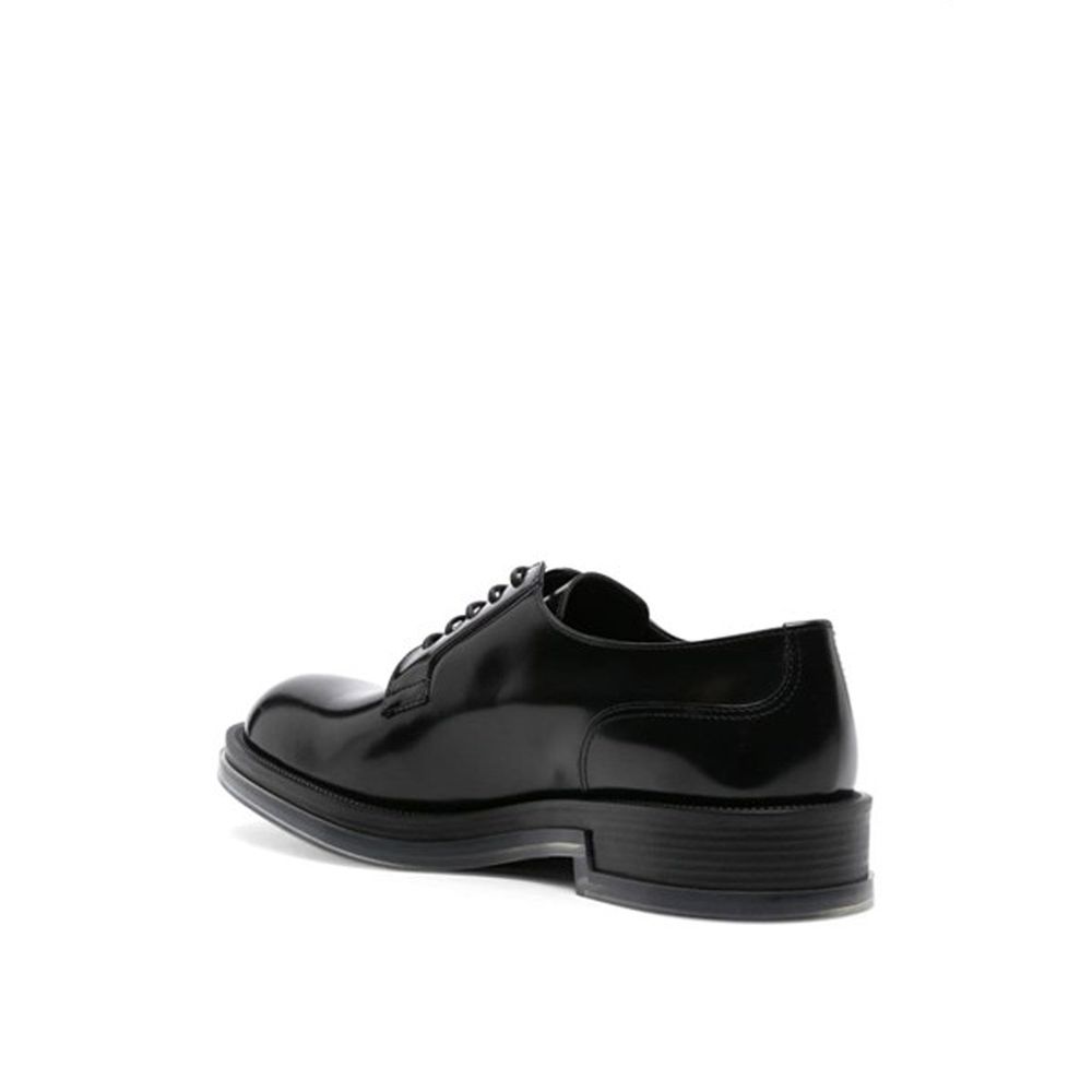 Alexander McQueen Black Calfskin Oxfords And Derbies Alexander McQueen