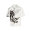 Alexander McQueen White Cotton Shortsleeve Shirt Alexander McQueen