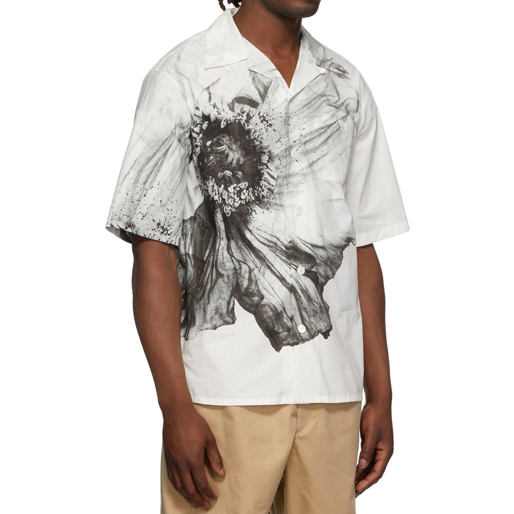 Alexander McQueen White Cotton Shortsleeve Shirt Alexander McQueen