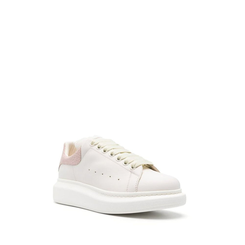 Alexander McQueen White Leather Platform Sneakers Alexander McQueen