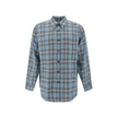 Ami Paris Blue Virgin Wool Pattern Shirt Ami Paris