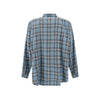 Ami Paris Blue Virgin Wool Pattern Shirt Ami Paris