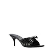 Balenciaga Black Lamb Leather Stiletto Heel Sandals Balenciaga