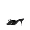 Balenciaga Black Lamb Leather Stiletto Heel Sandals Balenciaga