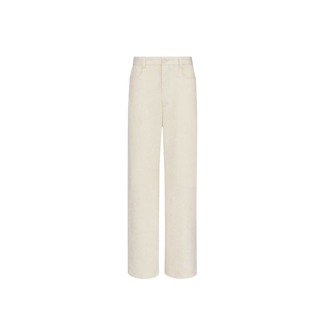 Dior White Cashmere Chino Pants Dior