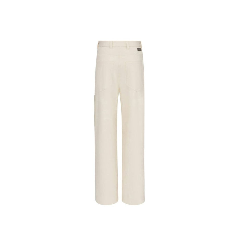 Dior White Cashmere Chino Pants Dior