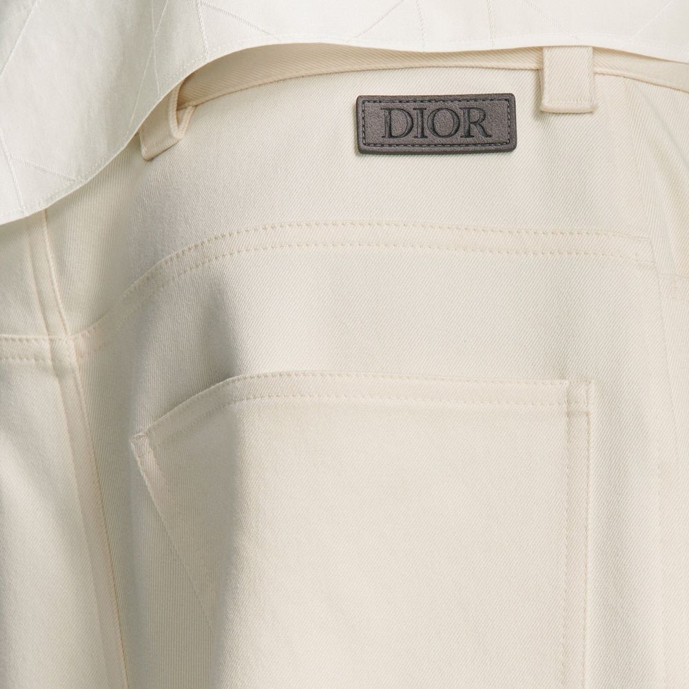 Dior White Cashmere Chino Pants Dior