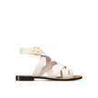 Dior White Calfskin Flat Sandals Dior