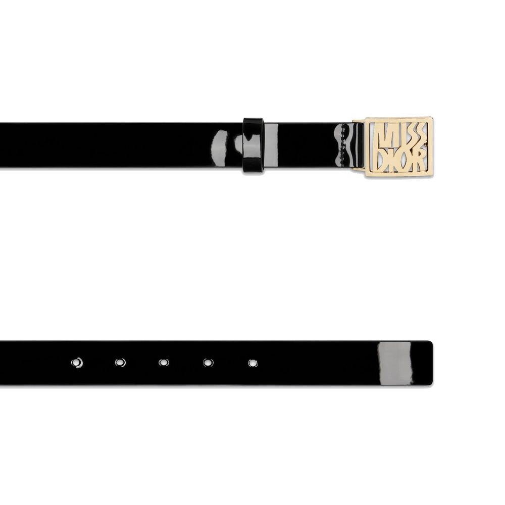 Dior Black Leather Regular Belt Dior