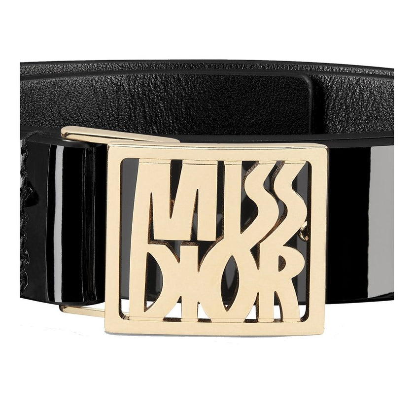 Dior Black Leather Regular Belt Dior