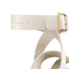 Dior White Calfskin Flat Sandals Dior