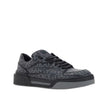 Dolce & Gabbana Black Cotton Low Top Sneakers Dolce & Gabbana