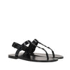 Saint Laurent Black Calfskin Flat Sandals Saint Laurent