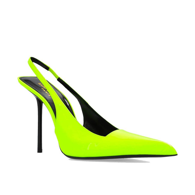 Saint Laurent Bicolor Calfskin Platform Pumps Saint Laurent