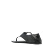 Saint Laurent Black Calfskin Flat Sandals Saint Laurent