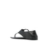 Saint Laurent Black Calfskin Flat Sandals Saint Laurent