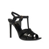 Saint Laurent Black Calfskin Stiletto Heel Sandals Saint Laurent
