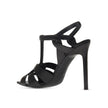 Saint Laurent Black Calfskin Stiletto Heel Sandals Saint Laurent