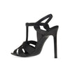 Saint Laurent Black Calfskin Stiletto Heel Sandals Saint Laurent