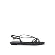 Prada Black Calfskin Strap-On Sandals Prada