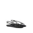 Prada Black Calfskin Strap-On Sandals Prada