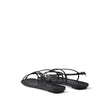 Prada Black Calfskin Strap-On Sandals Prada